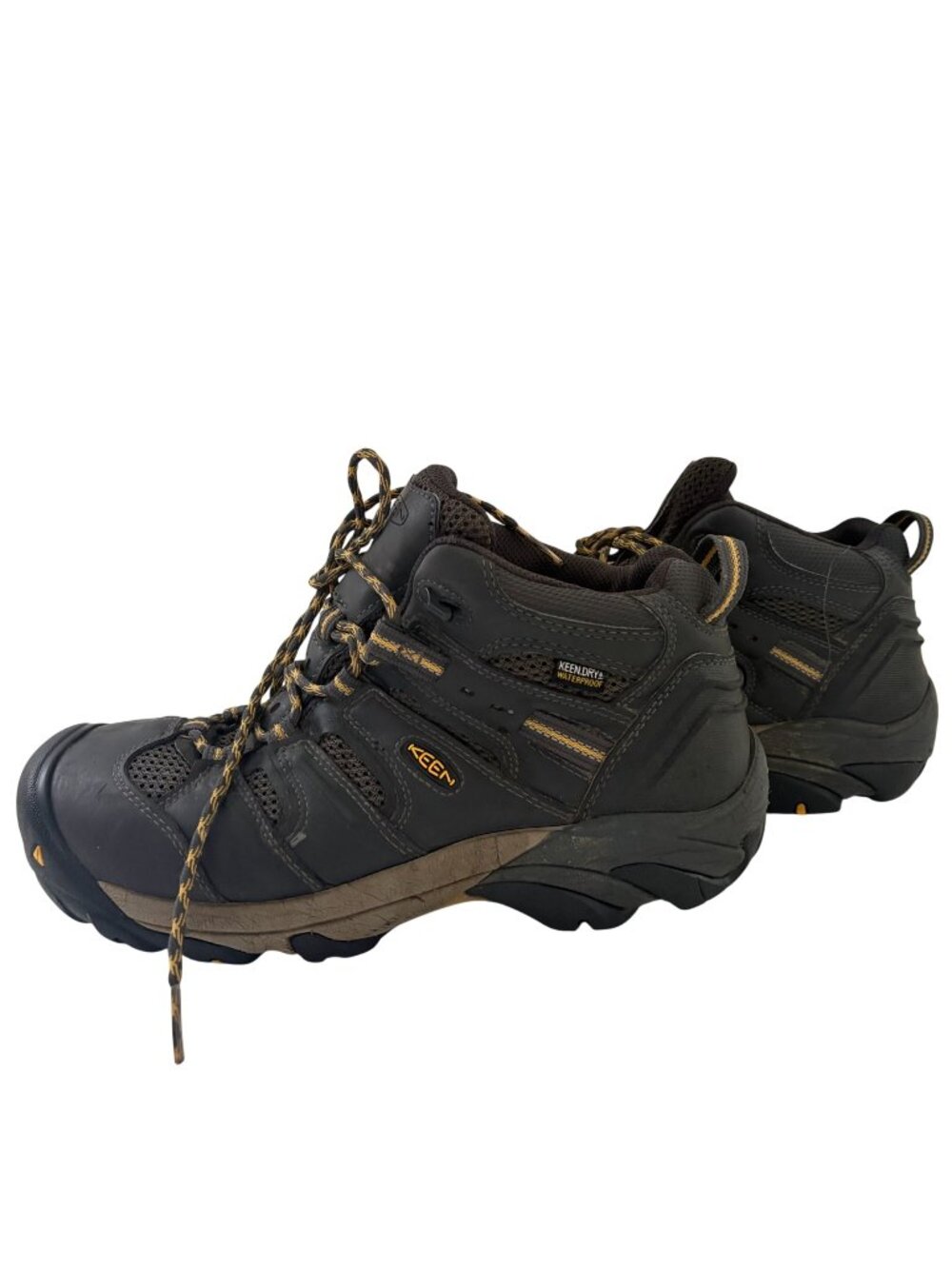 Keen Utility Lansing Shoes Mens Size 10.5 Gray Waterproof Leather Steel Toe Work